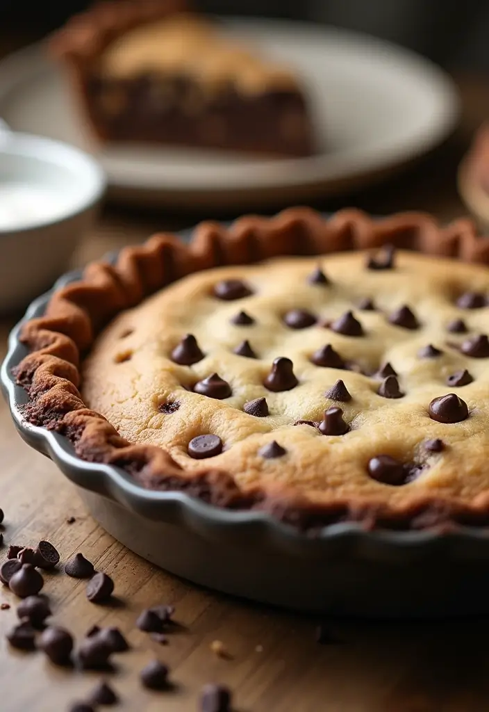 30 Pie Recipes with Premade Crust That Save You Time 166 30 Pie Recipes with Premade Crust That Save You Time - 26. Chocolate Chip Cookie Pie