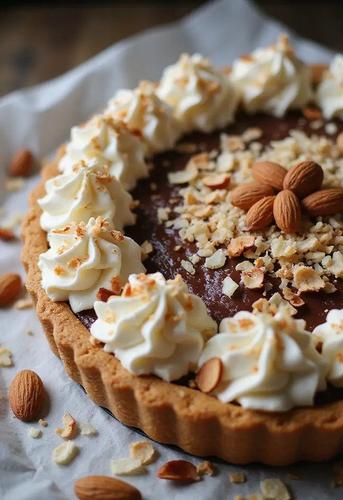 30 Pie Recipes with Premade Crust That Save You Time 185 30 Pie Recipes with Premade Crust That Save You Time - 29. Almond Joy Pie