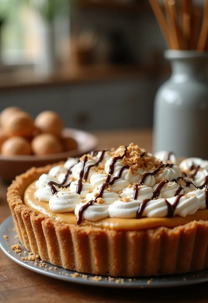 30 Pie Recipes with Premade Crust That Save You Time 36 30 Pie Recipes with Premade Crust That Save You Time - 6. Peanut Butter Pie