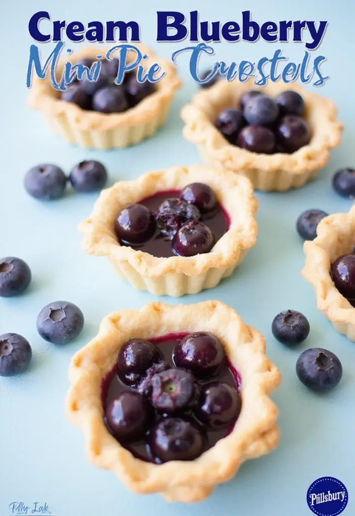 30 Pillsbury Mini Pie Crust Breakfast Recipes That Impress 156 30 Pillsbury Mini Pie Crust Breakfast Recipes That Impress - 26. Blueberry Cream Cheese Pies