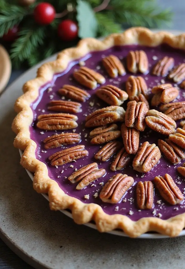 30 Purple Sweet Potato Pie Recipes That Look Beautiful 59 30 Purple Sweet Potato Pie Recipes That Look Beautiful - 11. Maple Pecan Purple Sweet Potato Pie