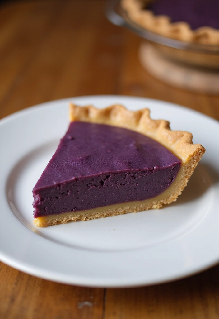 30 Purple Sweet Potato Pie Recipes That Look Beautiful 8 30 Purple Sweet Potato Pie Recipes That Look Beautiful - 2. Vegan Purple Sweet Potato Pie