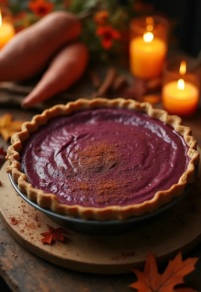 30 Purple Sweet Potato Pie Recipes That Look Beautiful 25 30 Purple Sweet Potato Pie Recipes That Look Beautiful - 5. Spiced Purple Sweet Potato Pie