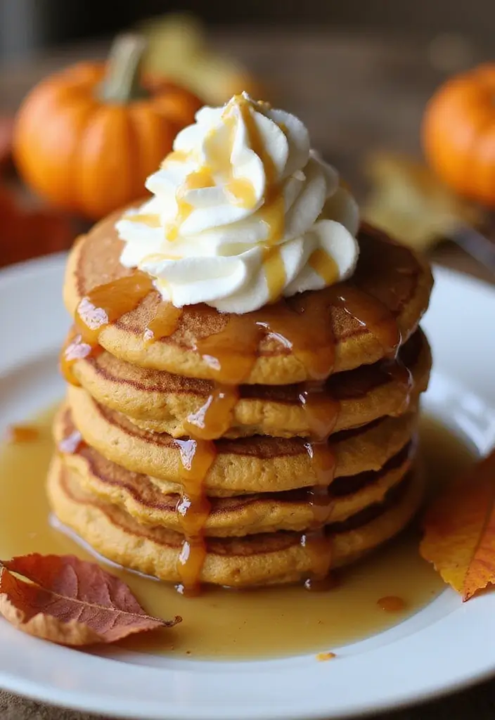 30 Recipes with Pumpkin Pie Spice That Smell Like Fall - 3. Pumpkin Pie Spice Pancakes
