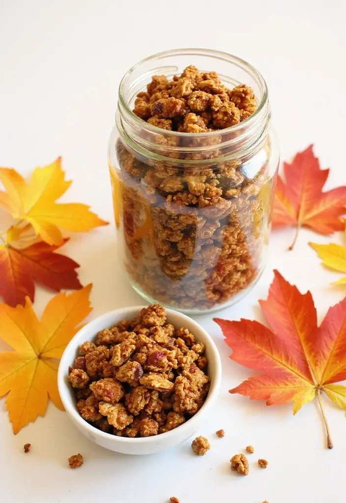 30 Recipes with Pumpkin Pie Spice That Smell Like Fall - 7. Pumpkin Pie Spice Granola